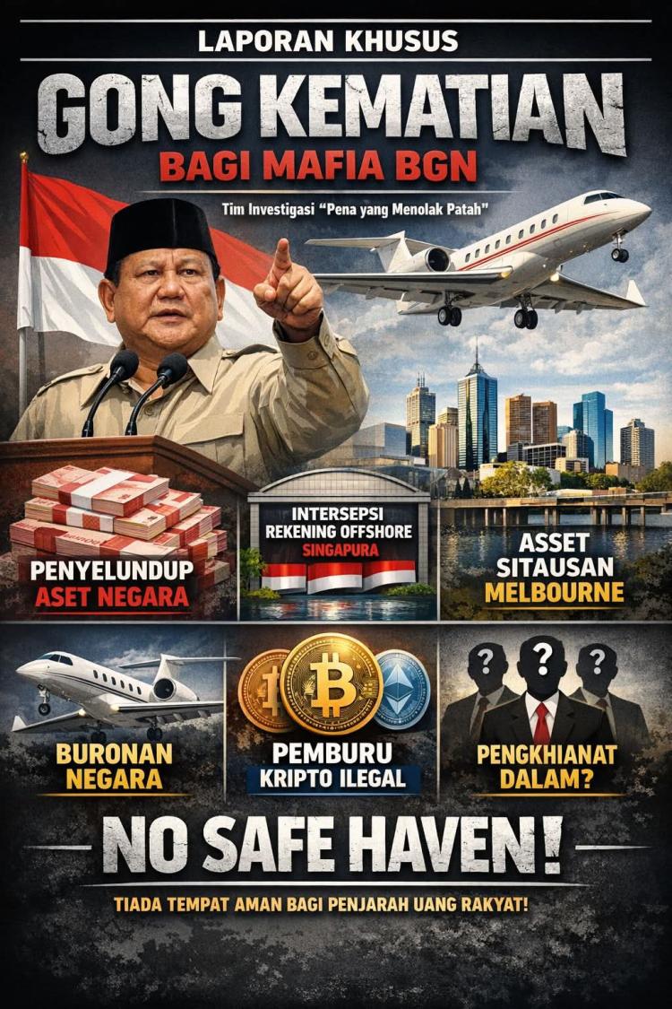Gong Kematian dari Istana: Saat Prabowo Menantang Mafia Birokrasi dan Pelarian Dana BGN